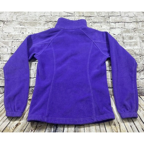 Columbia Jacket Womens Small Purple Long Sleeve Fleece Zip-Up Pockets Adult - Picture 5 of 10